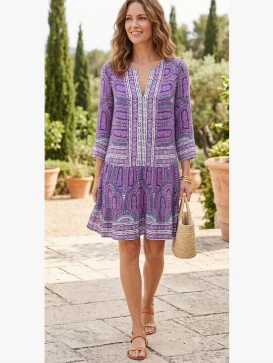 BCBGMaxAzria Dresses & Skirts - {BCBGMAXAZRIA} Dahlia Dress Fuchsia Combo - SIZE SMALL